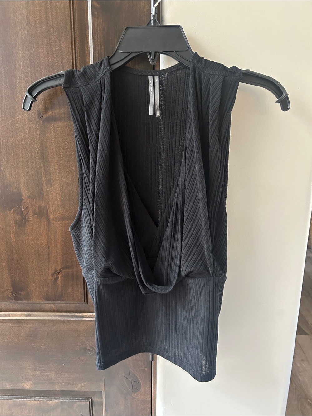 Anthropologie Cropped Cowl Neck Top - Picture 7 of 9